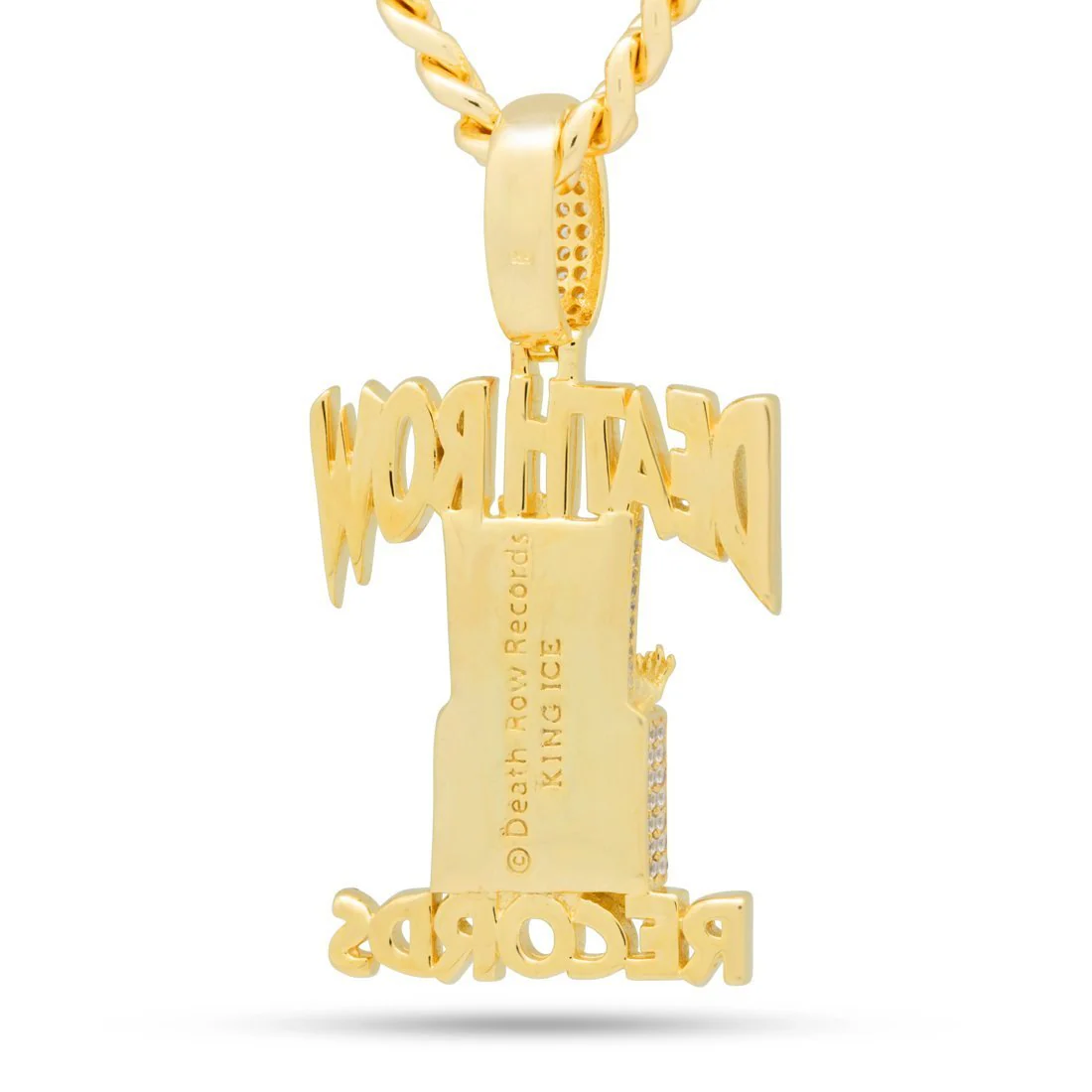 Death Row Records x Ice Lord - Iced Logo Necklace
