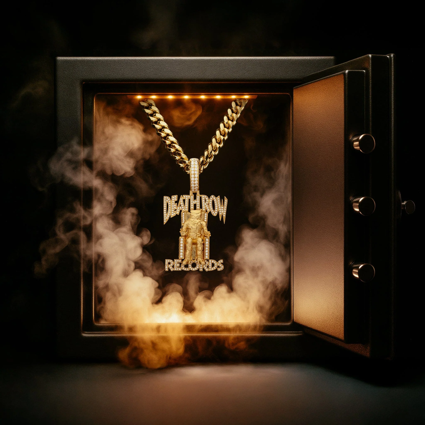 Death Row Records x Ice Lord - Iced Logo Necklace