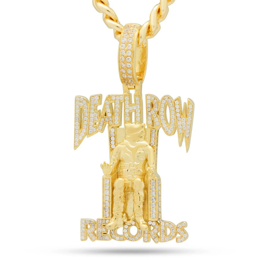 Death Row Records x Ice Lord - Iced Logo Necklace